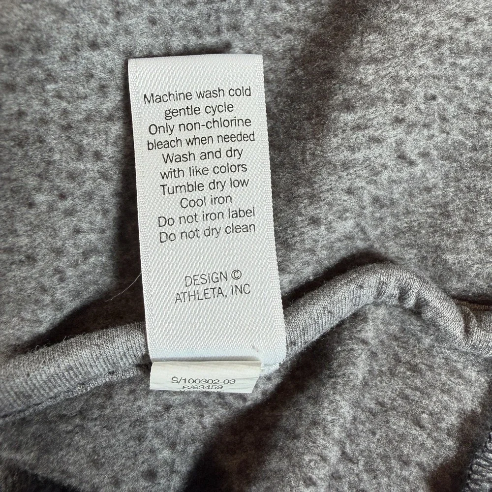 Athleta Jacket Women's Sz M Gray City Limits Moto Diagonal Zip Stretchy Athletic